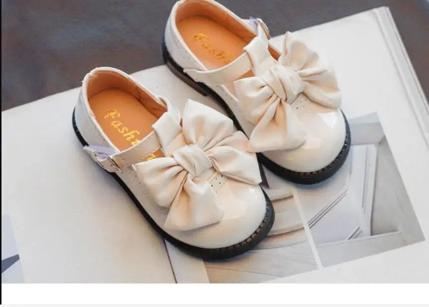 Children Princess Shoes for Girls Sandals Bowknot girls shoes Glitter Shiny Rhinestone Enfants Fille Female Party Dress Shoes