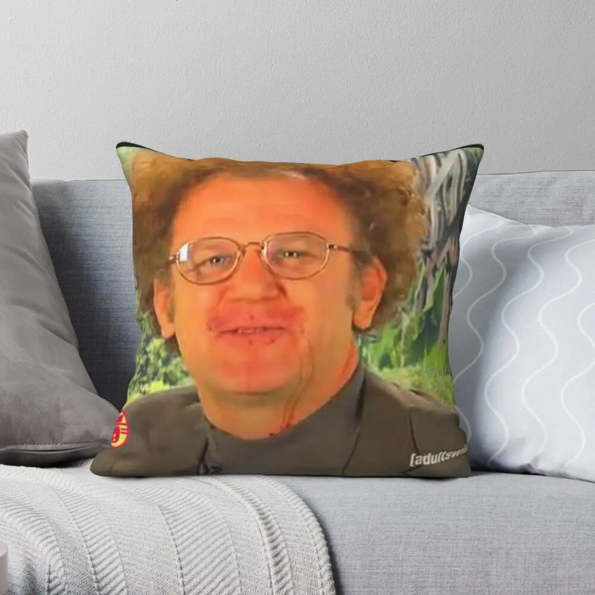 

Dr Steve Brule Sweetberrywine Square Pillowcase Polyester Linen Velvet Printed Zip Decor Throw Pillow Case Room Cushion Cover