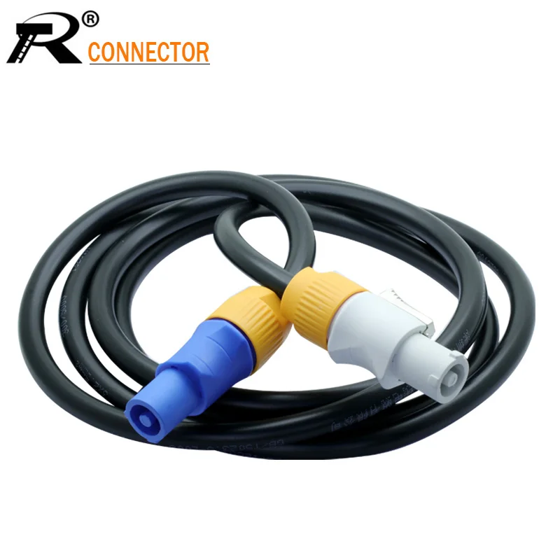 1pc Waterproof Powercon In and Out Extend Cable Connector 1.5M NAC3FCA NAC3FCB AC 250V 20A with CE Rohs