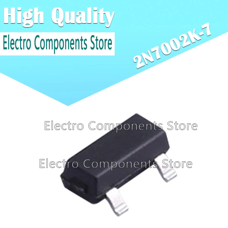 10PCS/Lot  MOS FET 2N7002K-7 SMD SOT23-3 (Marking K7K) K7K MOS Field Effect Transistor