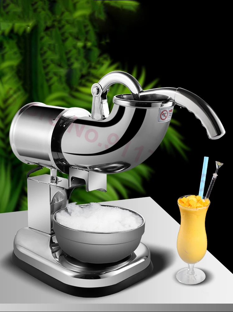 전기 듀얼 블레이드 얼음 분쇄기 면도기, 스노우 콘 메이커, 스테인레스 스틸 아이스 스무디 메이커, 블렌더 기계