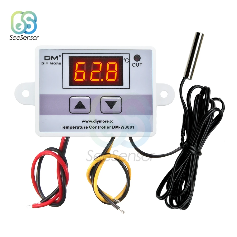 

W3001 12V 24V 110V 220V LED Digital Thermostat Temperature Controller for Incubator Temp Regulator Thermoregulator