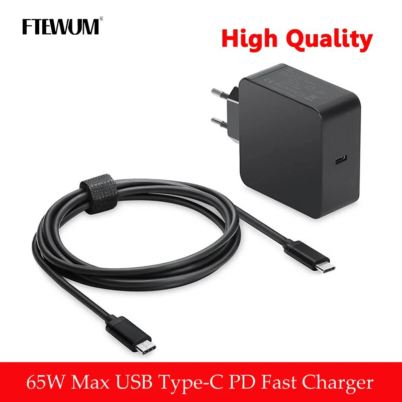 

20V 3.25A 65W 45W Type C USB C PD Fast Charger Laptop Adapter for Macbook Pro 12 13 ,lenovo,Huawei,Matebook ,HP, DELL XPS,Power