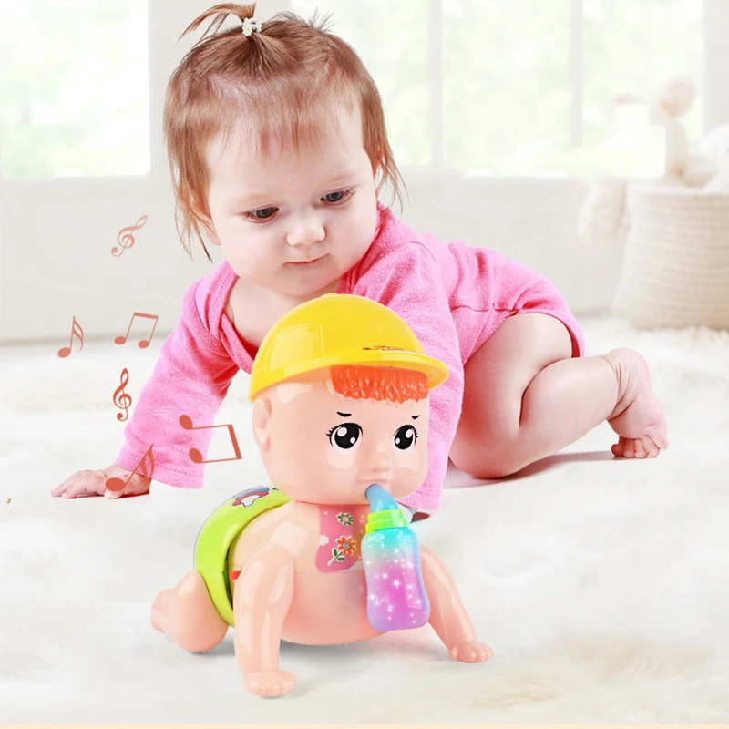 

Electric Crawl Baby Toy Music Light Educational Learning Walking Doll Kids Gift