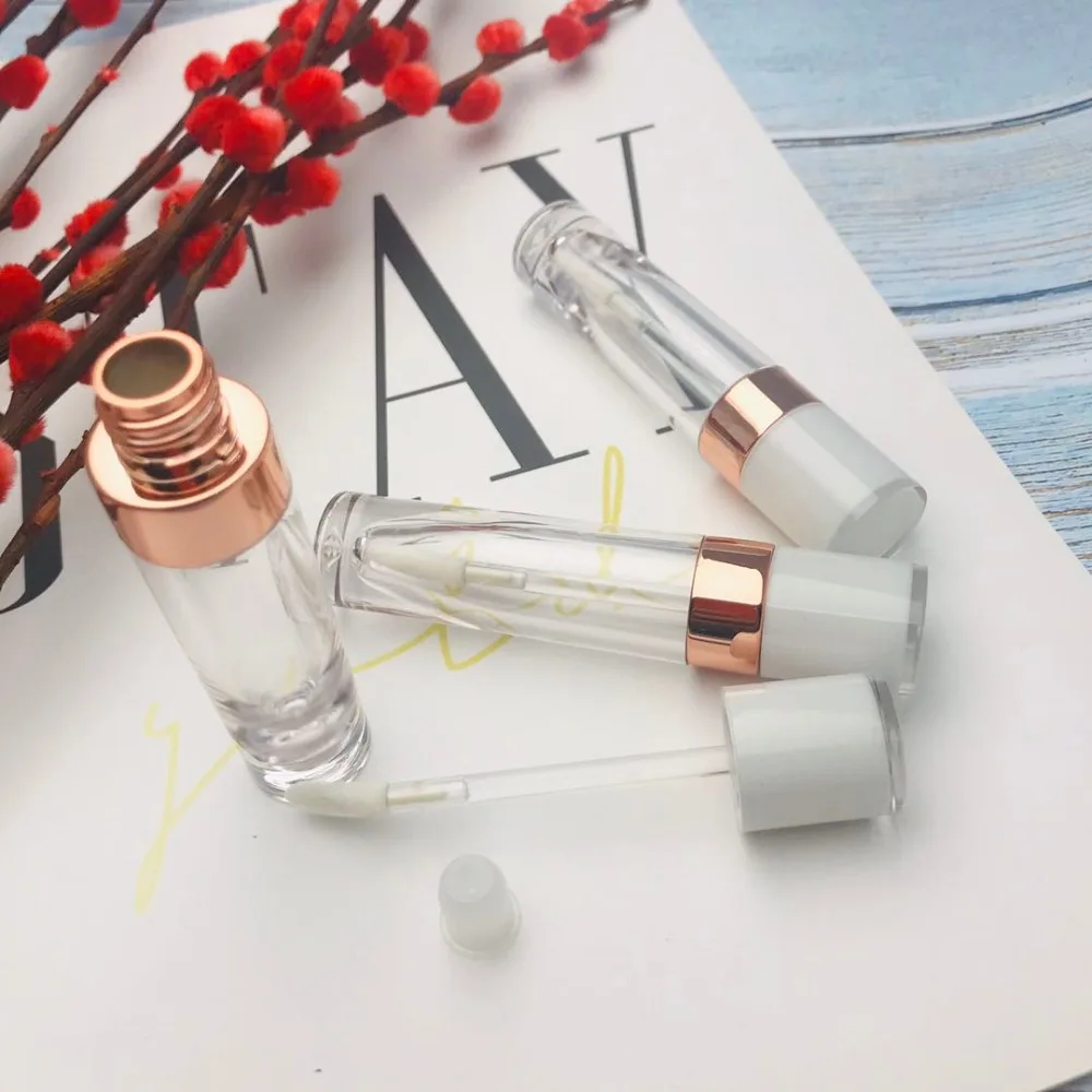 Direkt vom Hersteller: 5ml 8ml Leere Lipgloss-Tuben, Klare Lipgloss-Flaschen in Pink, Schwarz, Nachfüllbare DIY-Kosmetikverpackungen – Detail 6