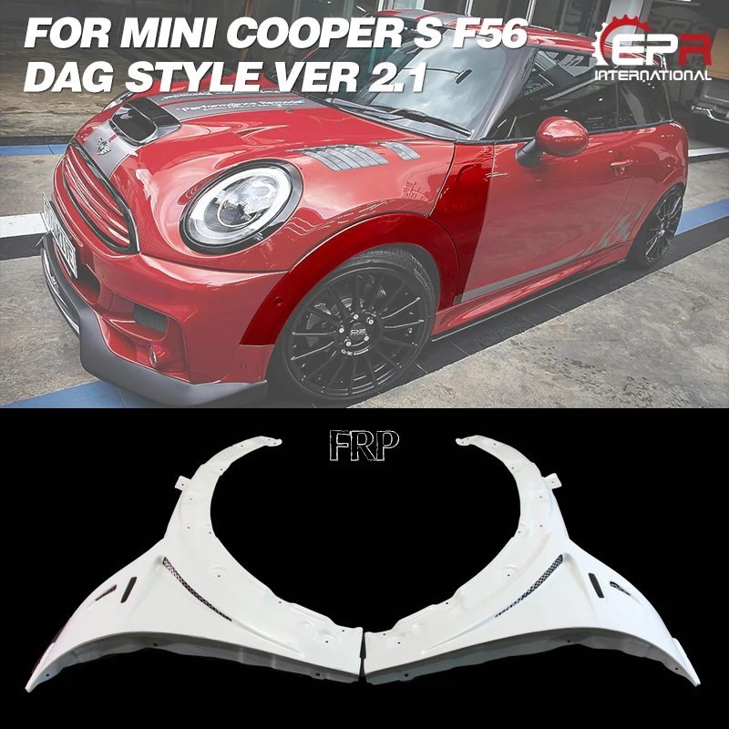 

Car Accessories DAG Style Fiberglass Vented Front Fender FRP Fiber Glass Wheel Flare Arch Cover Body Kit For F56 Mini Cooper S