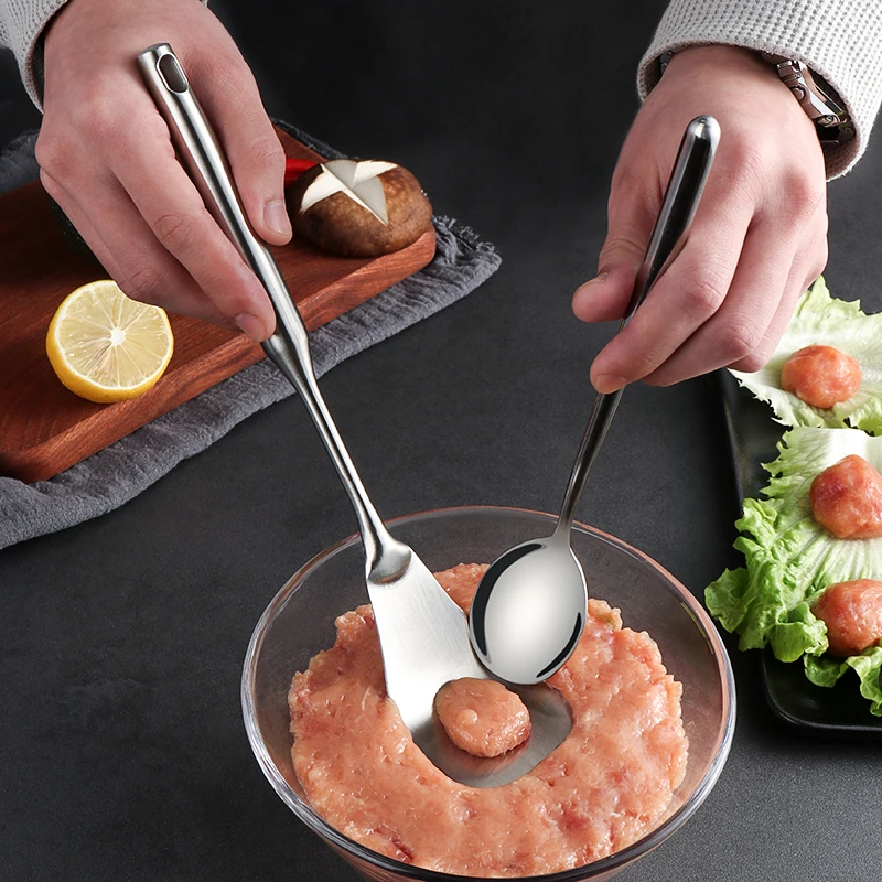 304 Stainless Steel Non-Stick Creative Easy Meatball Maker Tool Spoon Mold Machine Meat Baller Toolor Scoop Kitchen Gadget