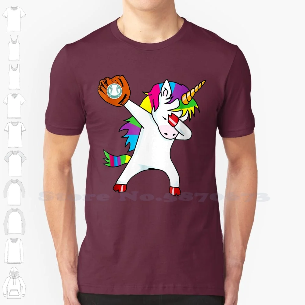 Dabbing Softball Unicorn Hot Hipster Summer Men's High Quality