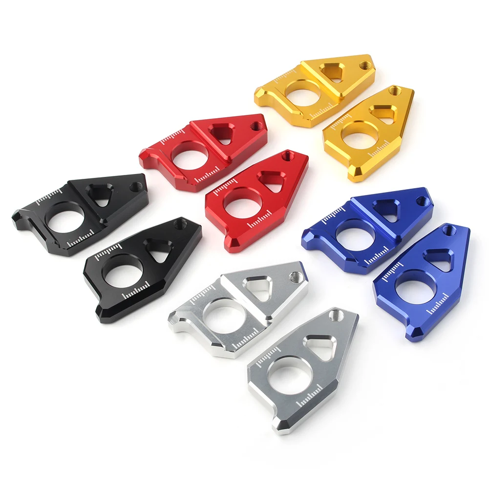 Motorbike Axle Spindle Chain Adjuster Blocks For Yamaha YZF R1 FZ1 2005-2015 & FZ8 TMAX 530 2012-2015