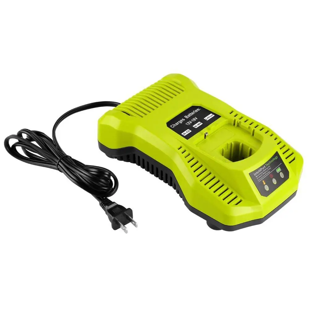 Dual Chemistry IntelliPort Charger Li-ion & Ni-cad Ni-Mh Battery Charger 12V MAX and 18V MAX P108 For Ryobi