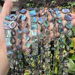 Natural Gray Abalone Irregular Shell Mother Of Pearl Loose Spacer Beads For Jewelry Making DIY Bracelet Necklace Handmade