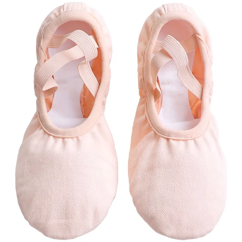 Professional Ballet Shoes Soft Three Split Sole Women Girls Ballerina Dance Shoes Stretch Fabric Mesh Splice Ballet Slippers