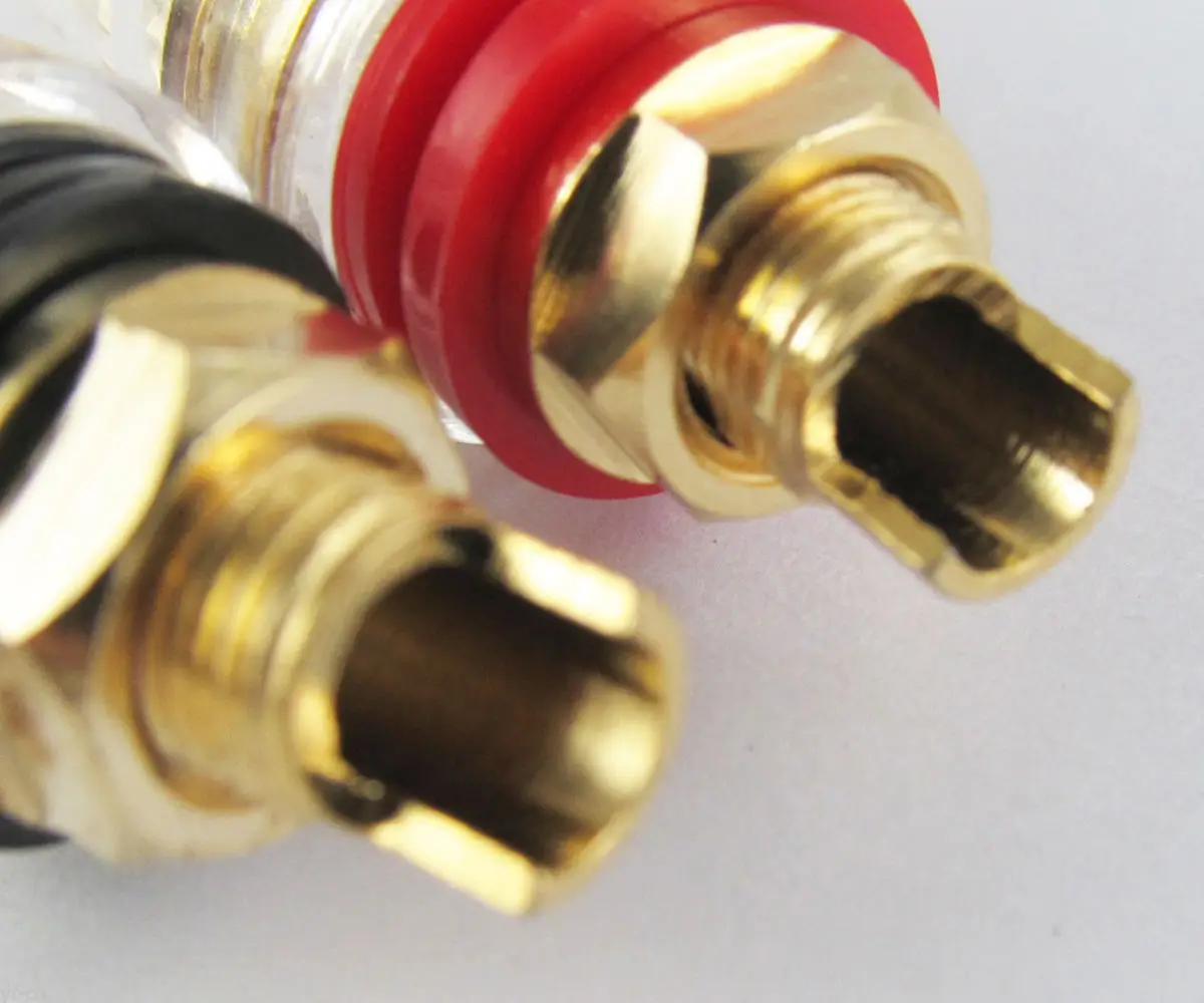 1 pair High Quality Gold plated 4mm Banana Jack Binding Post Tube Amp speaker Item No.: 23-0052D