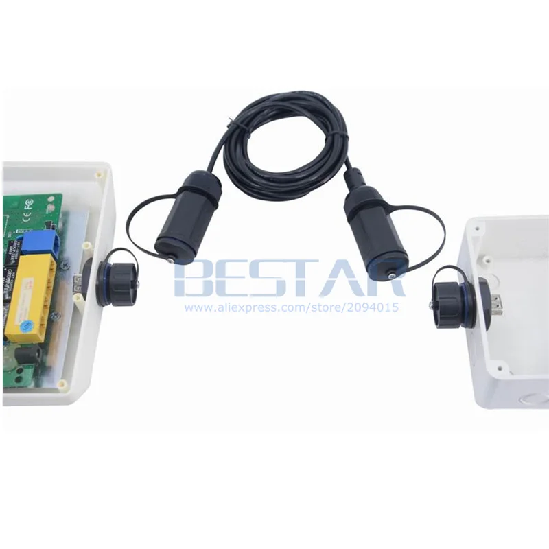 3M คู่ USB 2.0หญิงกันน้ำ Connector M25 IP68สายต่อ Extender คู่ USB ซ็อกเก็ตปลั๊กอะแดปเตอร์กับหมวก