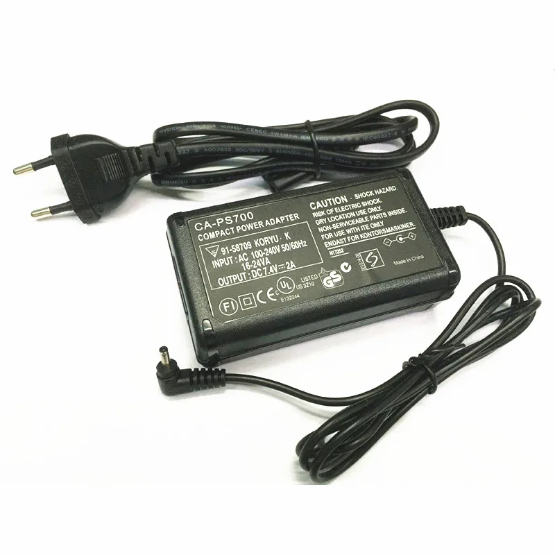 محول تيار متردد لـ Canon Power PSU ، powersshot ، SX20 هو ، S2 ، S30 ، S80 ، S60 ، V ، 2A