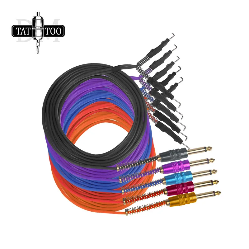 High Quality Silicone Tattoo Clip Cord 1.8M Soft Fireproof Tattoo Cable for Tattoo Machine