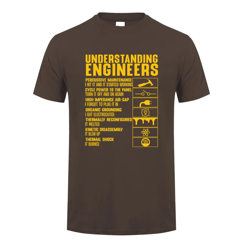 Understanding Engineers T Shirt Electrical Short Sleeve Casual Engineer Tops Tee JL-157