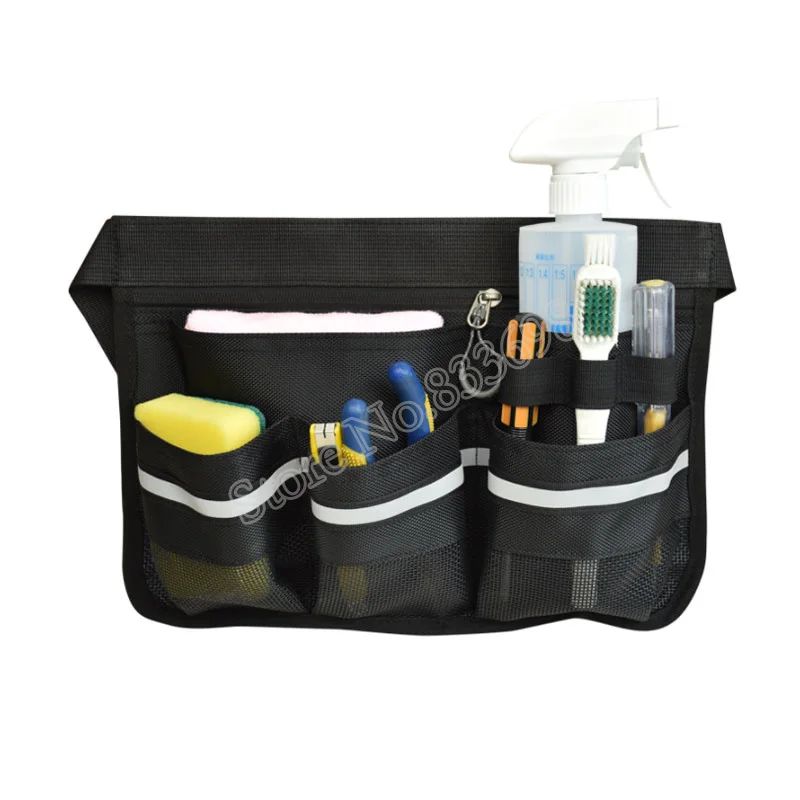 Cleaning Tool Storage Bag Hotel Restaurant KTV Multi Pockets Waist Bag Garden Tool Organizer with Adjustable Belt