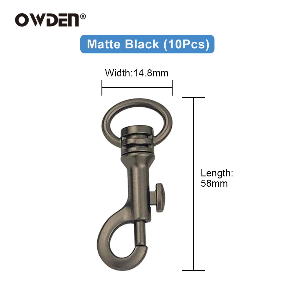 OWDEN Metal Buckle Lobster Clasp DIY Sewing Bag Hardware Accessories Leathercraft Snap Hook