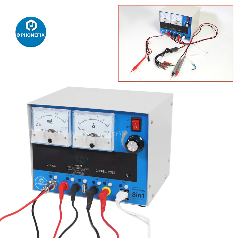 

Phonefix 8 in 1 for troubleshooting cell phone laptops Shortkiller High precision current meter detect backlight faults