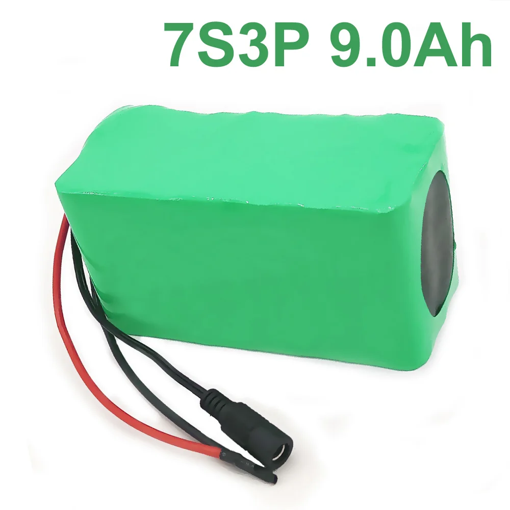 

24V 9Ah 25.9V 18650 Li-ion Battery Pack E-Bike electric bicycle 7S3P
