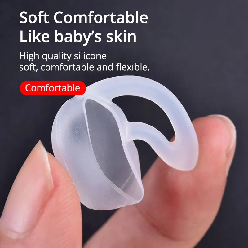 EARDECO 이어팁 이어 캡 보호 커버 1 쌍 이어폰 액세서리 이어폰 실리콘 케이스 실리콘 이어 버드 커버 소프트 이어 후크