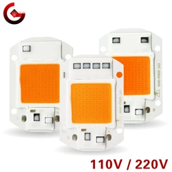 Chip di coltivazione a Led a spettro completo 10W 20W 30W 50W 110V 220V cob coltiva il chip di luce per piante da interno coltivazione e fiore