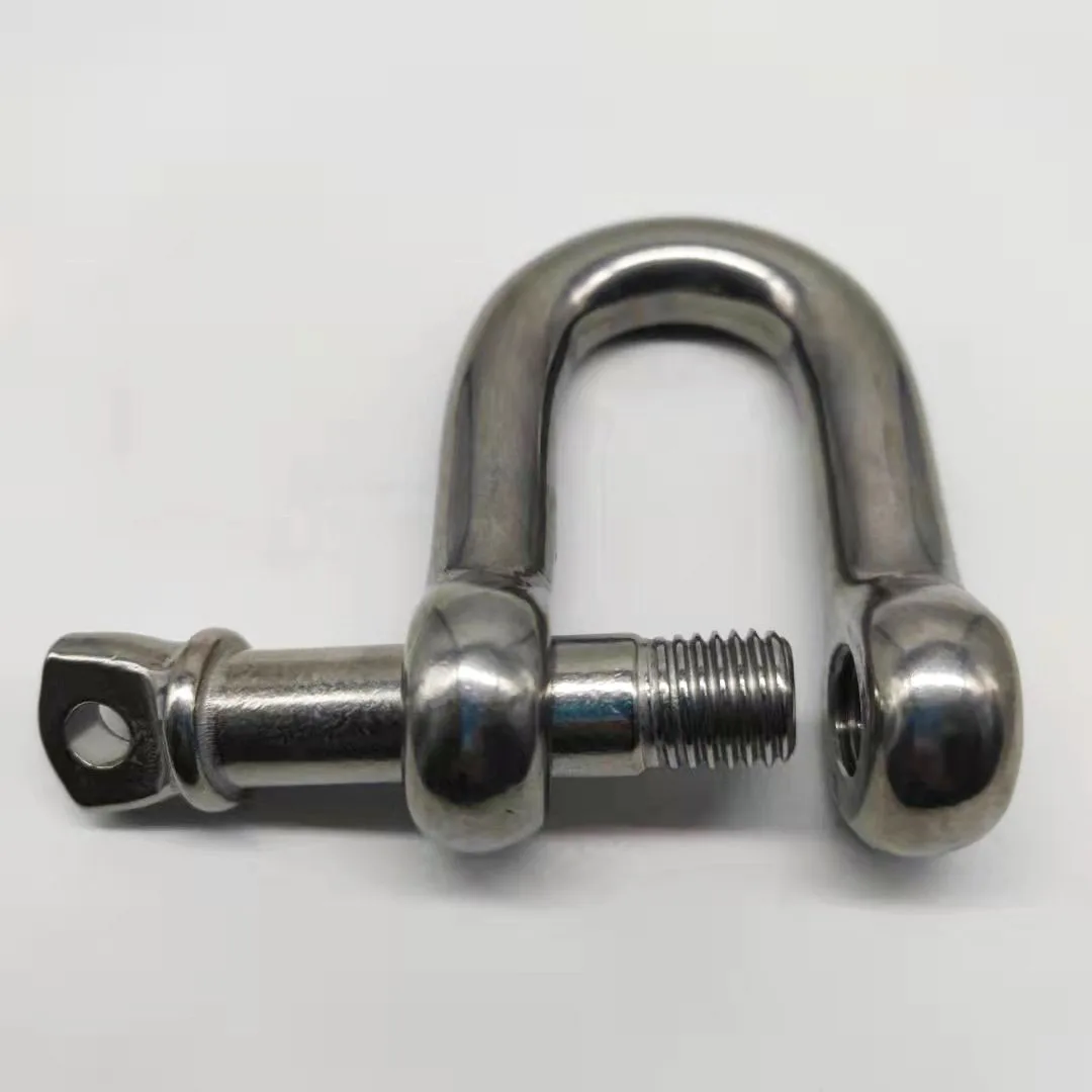 M5 4pcs stainless steel 304 D- dee shackle , High quality antirust shackle , sus304 m4 dee shackle