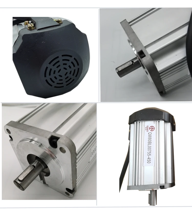 Imagem -02 - Motor Bldc de Baixo Ruído Monofásico Driver Bldc 220v Qw80bl00730450 450w Servo Motor ca 14 N.m 045kw 3000rpm