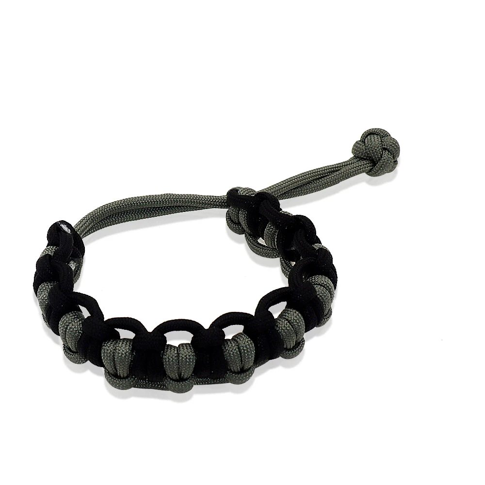 Outdoor Adjustable Survival Parachute Cord Paracord Bracelet For Camping Hiking 4 Colors