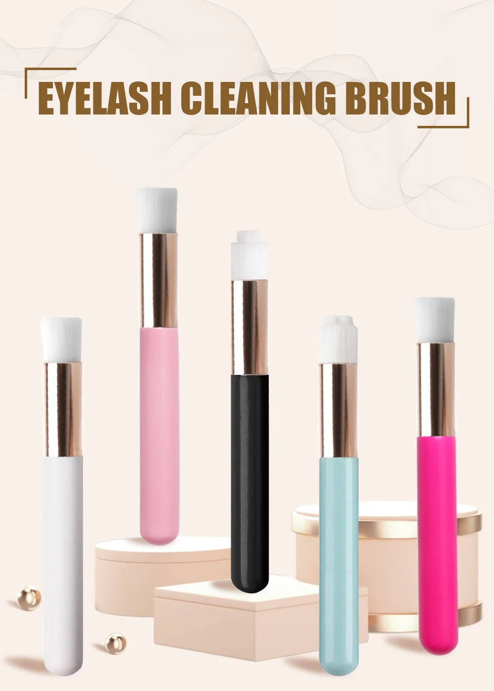 NATUHANA Wimpern-Reinigungsbürste Großhandel Wimpernshampoo Reinigungssets Augenschaumreiniger Make-up-Pinsel Professionelle Make-up-Tools – Detail 5