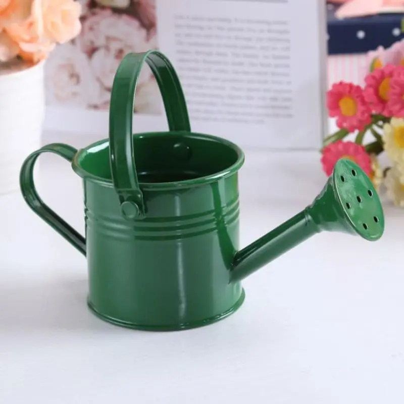 1pc 2021 New Candy Color Mini Sprinkler Home Garden Indoor Vintage Flower Metal Planting Pot Watering Iron Pott Cheap Wholesale