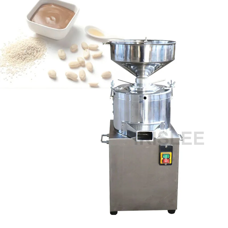 

commercial peanut sesame butter machine 220v chocolate beans colloid mill jam paste grinder making machine 1500W