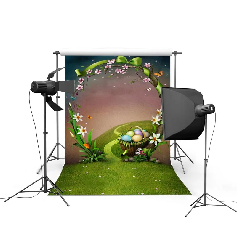 

Fairy girl Easter day photo backgrounds vinyl baby photography backdrops of child photographer studio props fotografia GE-080