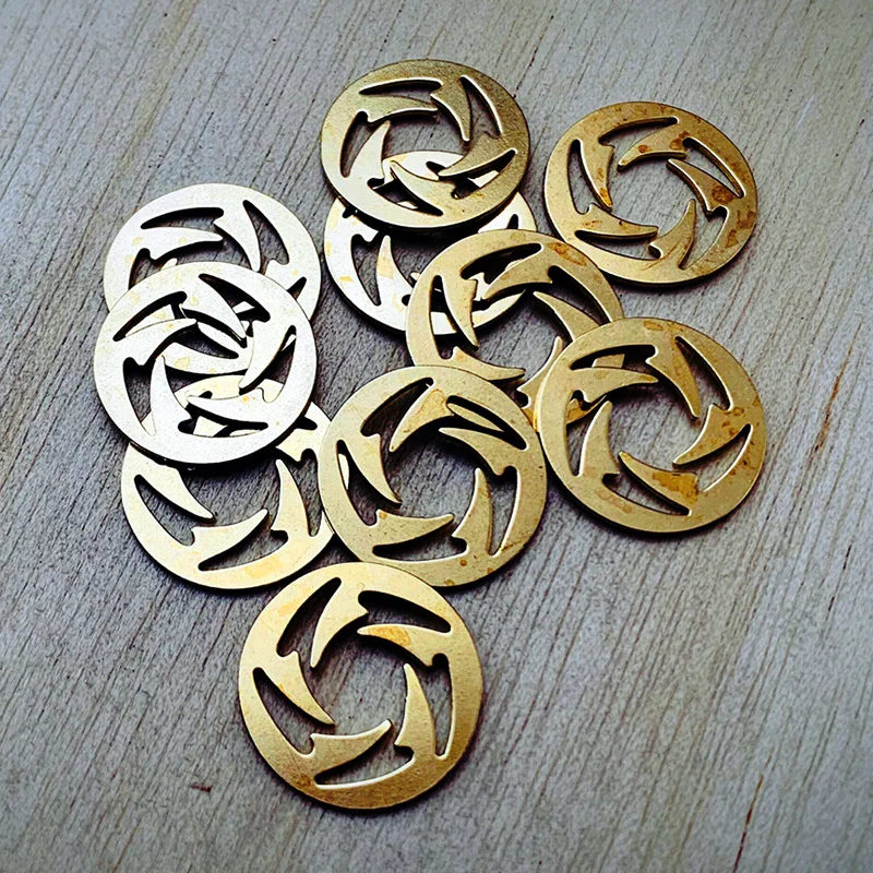 2 Pcs Folding Knife Brass Washer Copper Plain Gasket for Benchmade 710 720 723 550 551 552 Knives Butterfly Bronze DIY Making