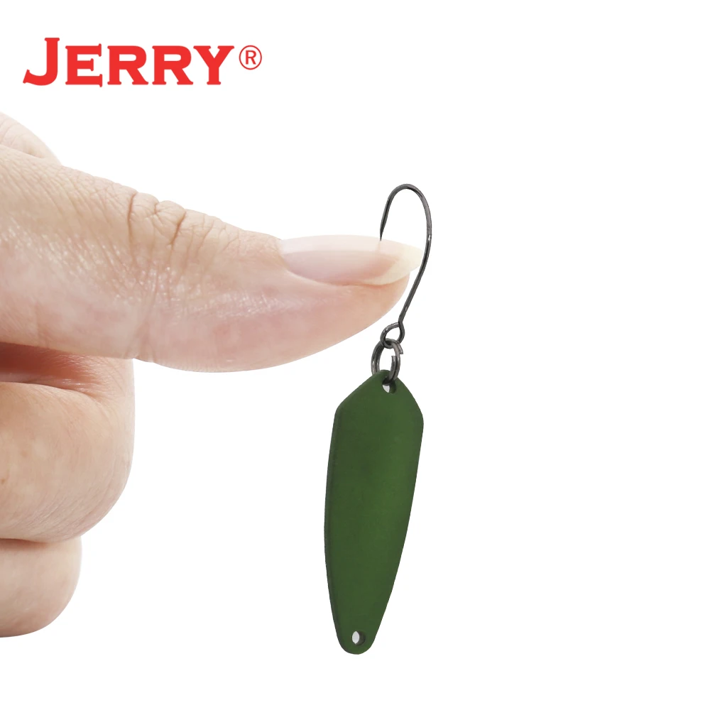 Jerry Aquila Micro Fishing Spoons Lake UV Color Area Trout Chub Perch Metal Lures Bait Spinner Glitter Pesca