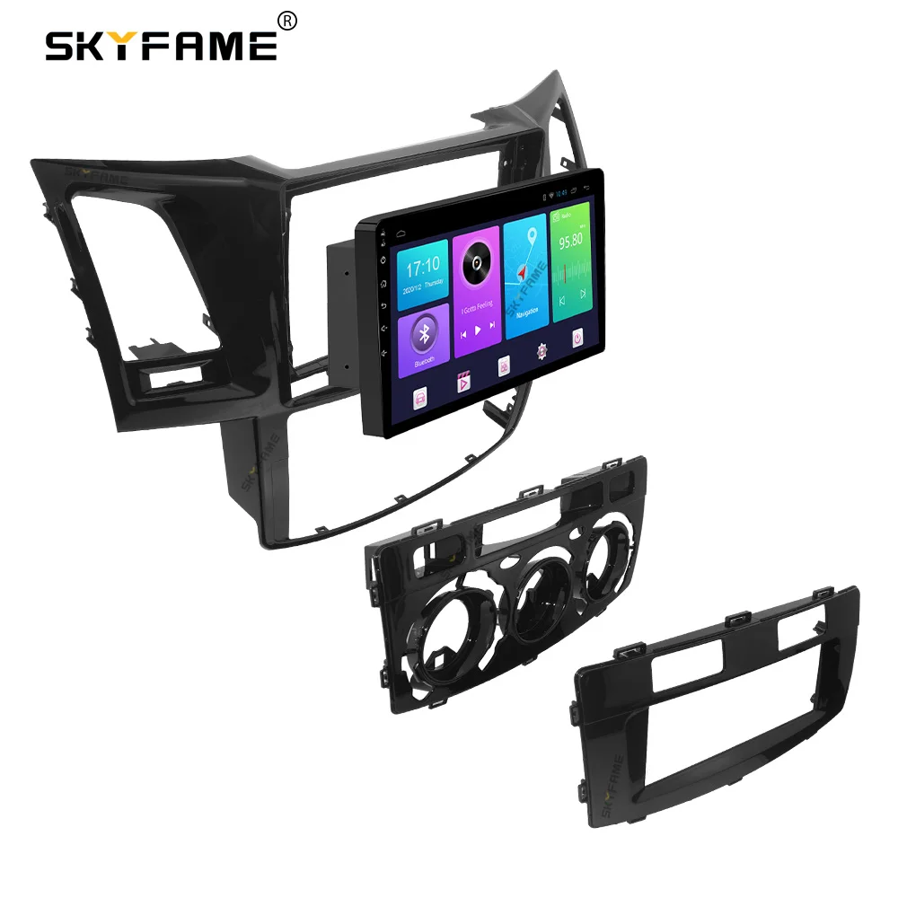SKYFAME Car Fascia Frame Adapter Android Radio Dash Fitting Panel Kit For Toyota Vigo Hilux Fortuner