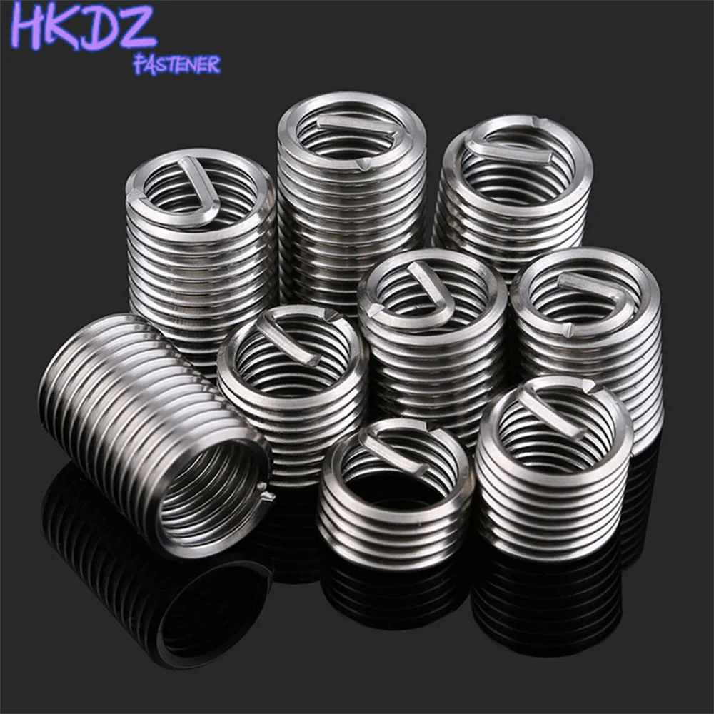 Fastening Thread Insert Set Stainless Steel Repair Tool Insert Spiral Wire Screw Sleeve Wear M2 M3 M4 M5 M6 M8 M10 M12 M14 M16