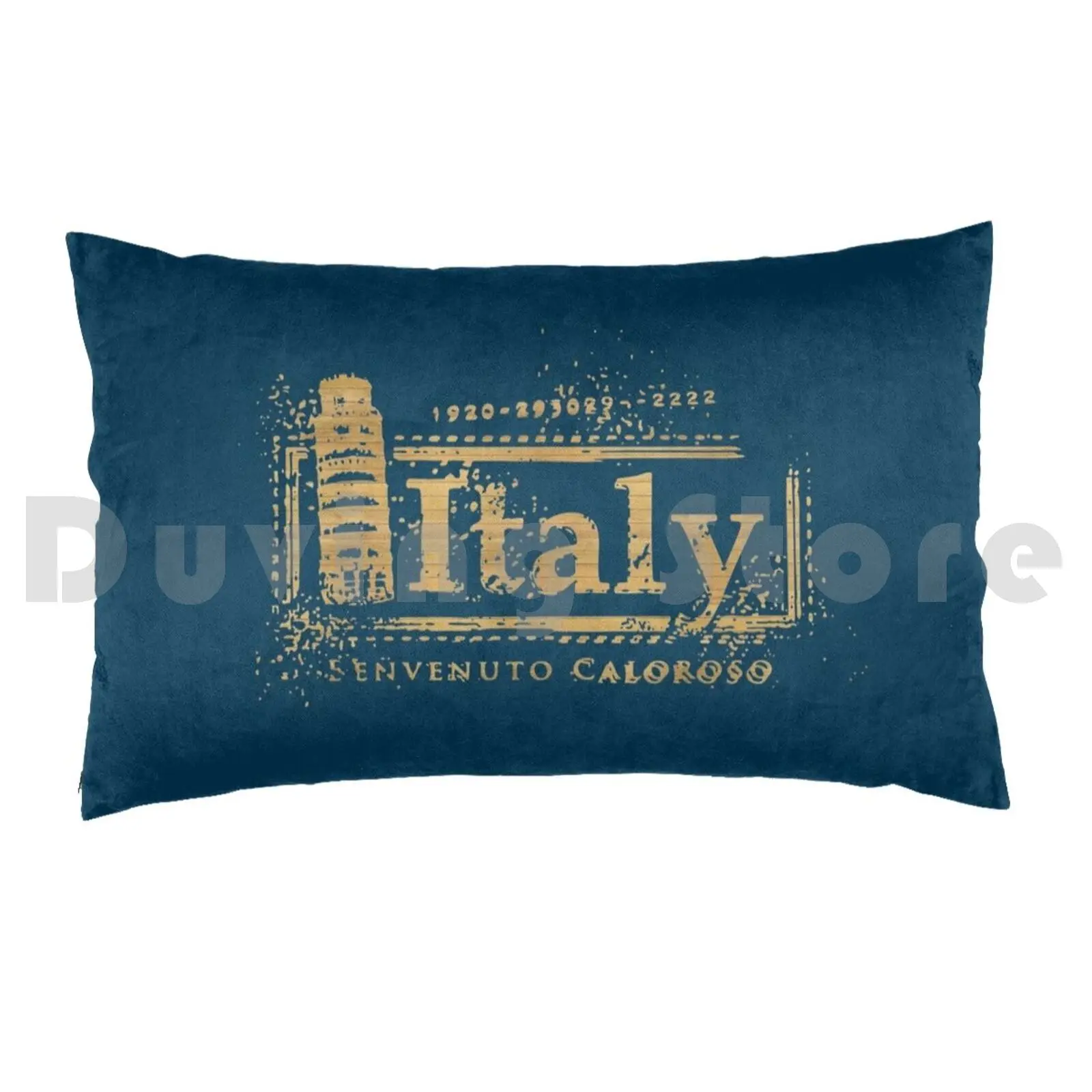 Italia Calorosa Pillow Case DIY 50*70 Italy Tuscany Hot Warm Weather Sun Venice Firenze Leonardo Davinci Classic