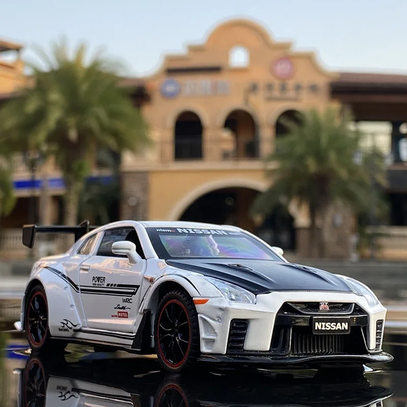 1:32 Nissan Skyline Ares GTR R34 R35 Alloy Sports Car Model Diecasts Metal Toy Racing Car Model Simulation Collection Kids Gifts