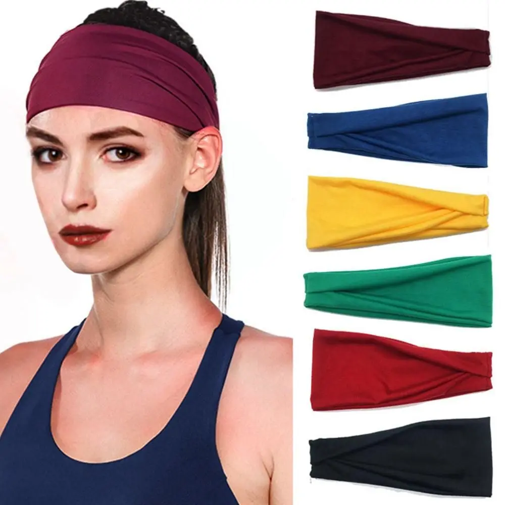 Outdoor Running Sports Safety Accessories Sport Sweat Headband Yoga Hair Bands Cycling Head Band Athlete Sweatband