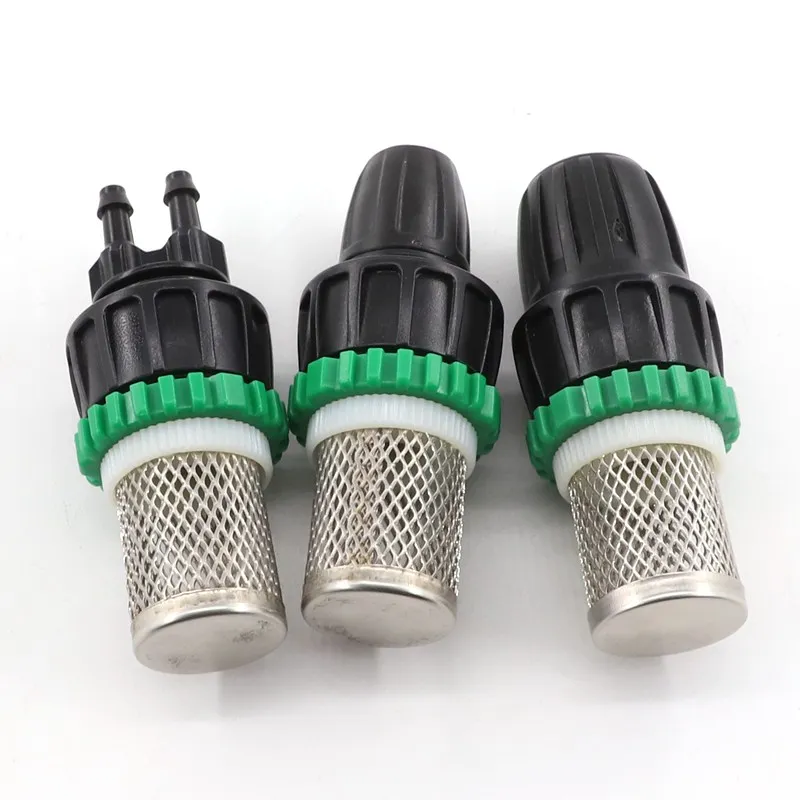 1~50 Pcs Irrigation Hose Connector Agricultural Irrigation Garden Water Connectors Tube Strainer Stainless Steel Mesh Filter