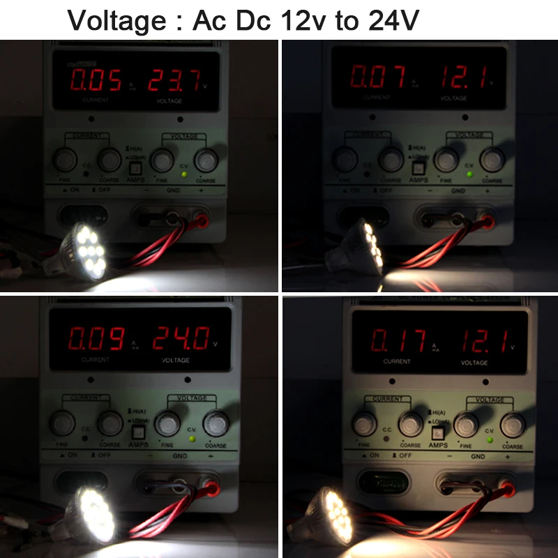 Lampa GU4 MR11 żarówka Led 12v 24 v reflektor 1W 2W Super szklana średnica kubka 35mm światło punktowe Ac Dc 12 24 v lampa energooszczędna