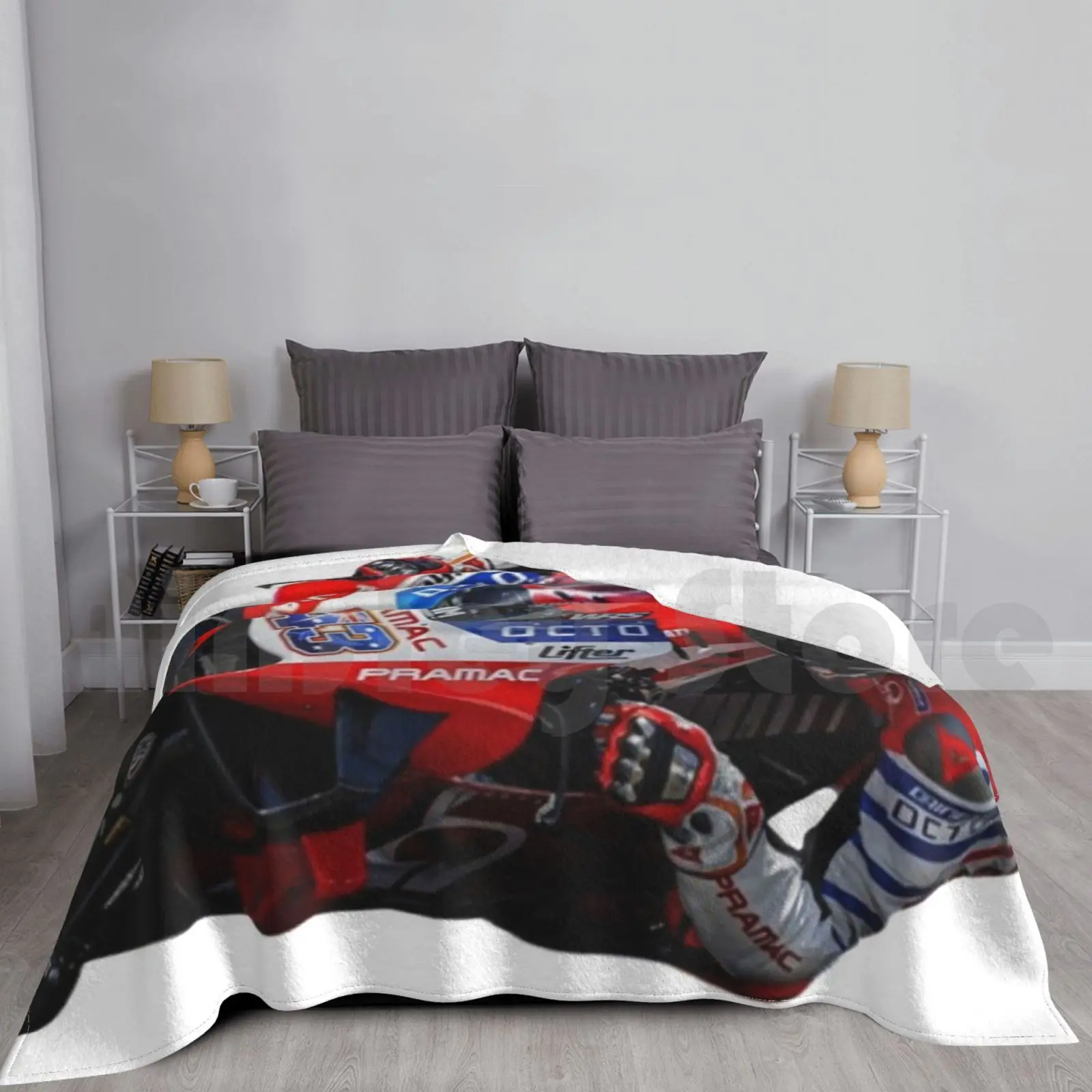 Jack Miller Blanket Fashion Custom Andrea Dovizioso Dovi El Maverick Mave Vinales Tournament Racing Bike