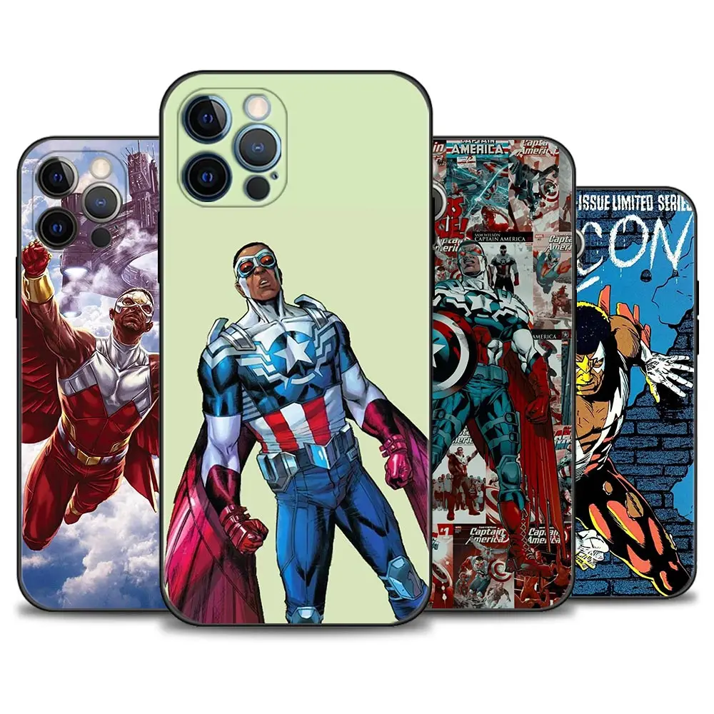 Phone Case For Apple iPhone 14 11 13 12 Pro Max 13 12 Mini XS max XR X 8 7 6s 6 Plus 7 8 6S 6 Fundas Falcon Marvel Comics