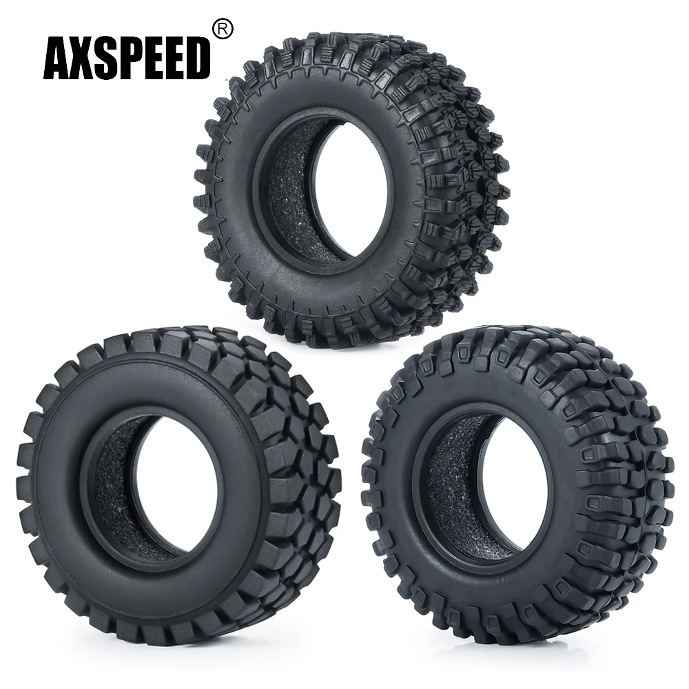 

AXSPEED 4 шт. 50/54 мм резиновые шины для осевого SCX24 90081 Deadbolt AXI00001 AXI00002 1/24 RC гусеничный автомобиль грузовик Запчасти аксессуары