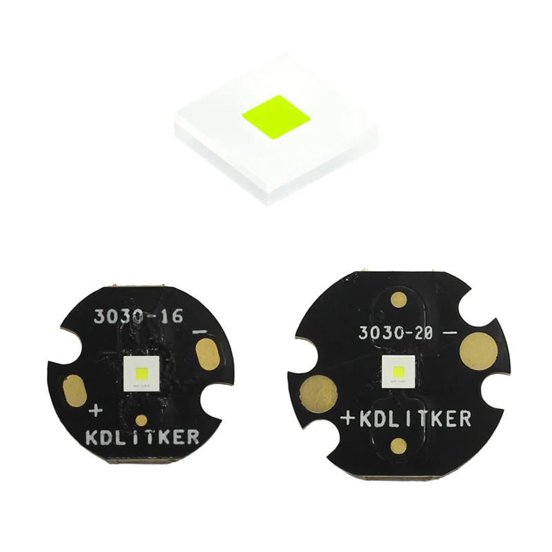 KP CSLNM1.F1 Green 550nm SMD 3030 LED Emitter with KDLITKER DTP Copper MCPCB Hunting Flashlight DIY