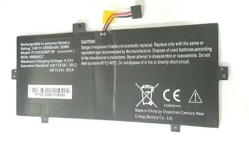 Sronering Battery Original 10000 MAh MPL3592106P for Medion AKOYA E2216T (MD 99940)  Tablet PC