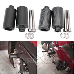 Motorcycle Black & Carbon No Cut Frame Sliders Crash Falling Protector For Yamaha FZ1 2006-2011 2007 2008 2009 2010