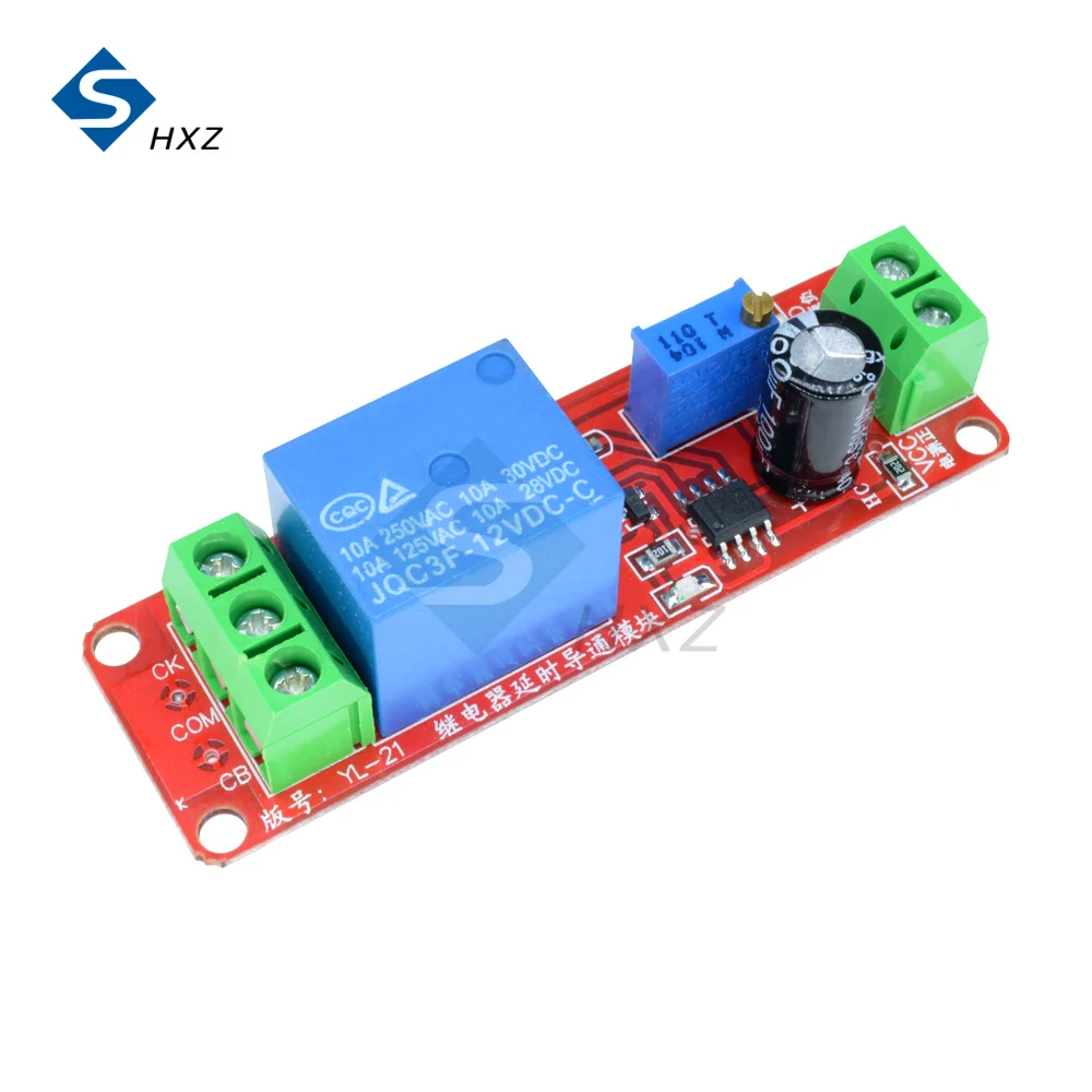 NE555 DK555 DC12 V Timer Switch Adjustable Disconnect Module Time delay relay Module DC 12V Delay relay shield 0~10S